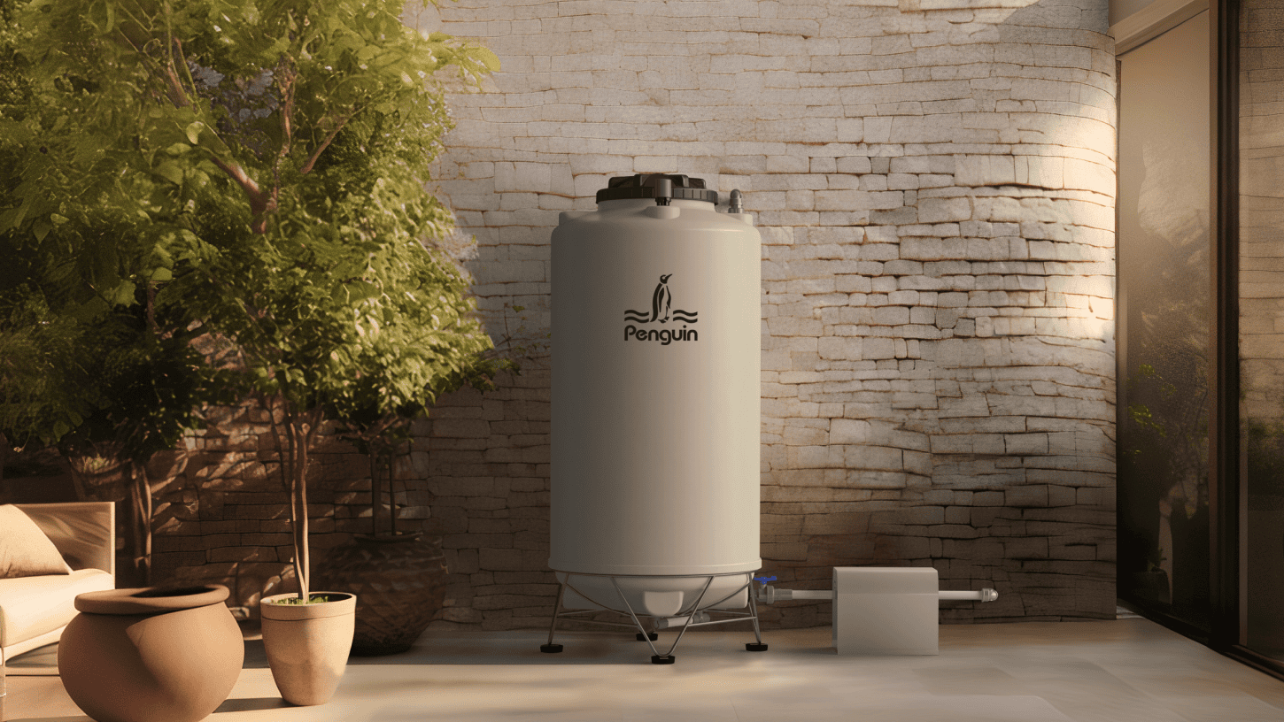 Tangki atau toren air berlumut