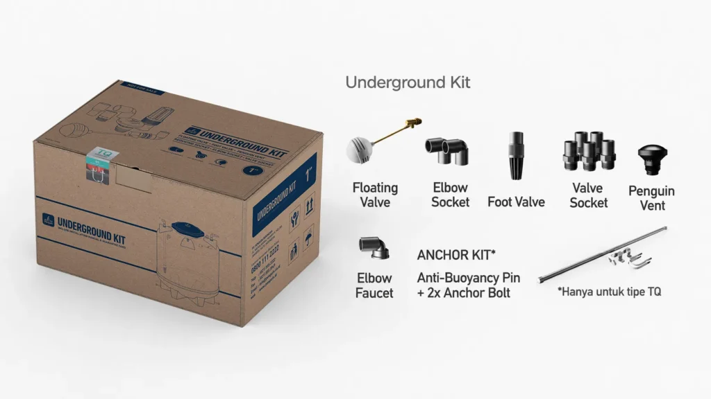 Aksesoris underground kit tangki pendam Penguin